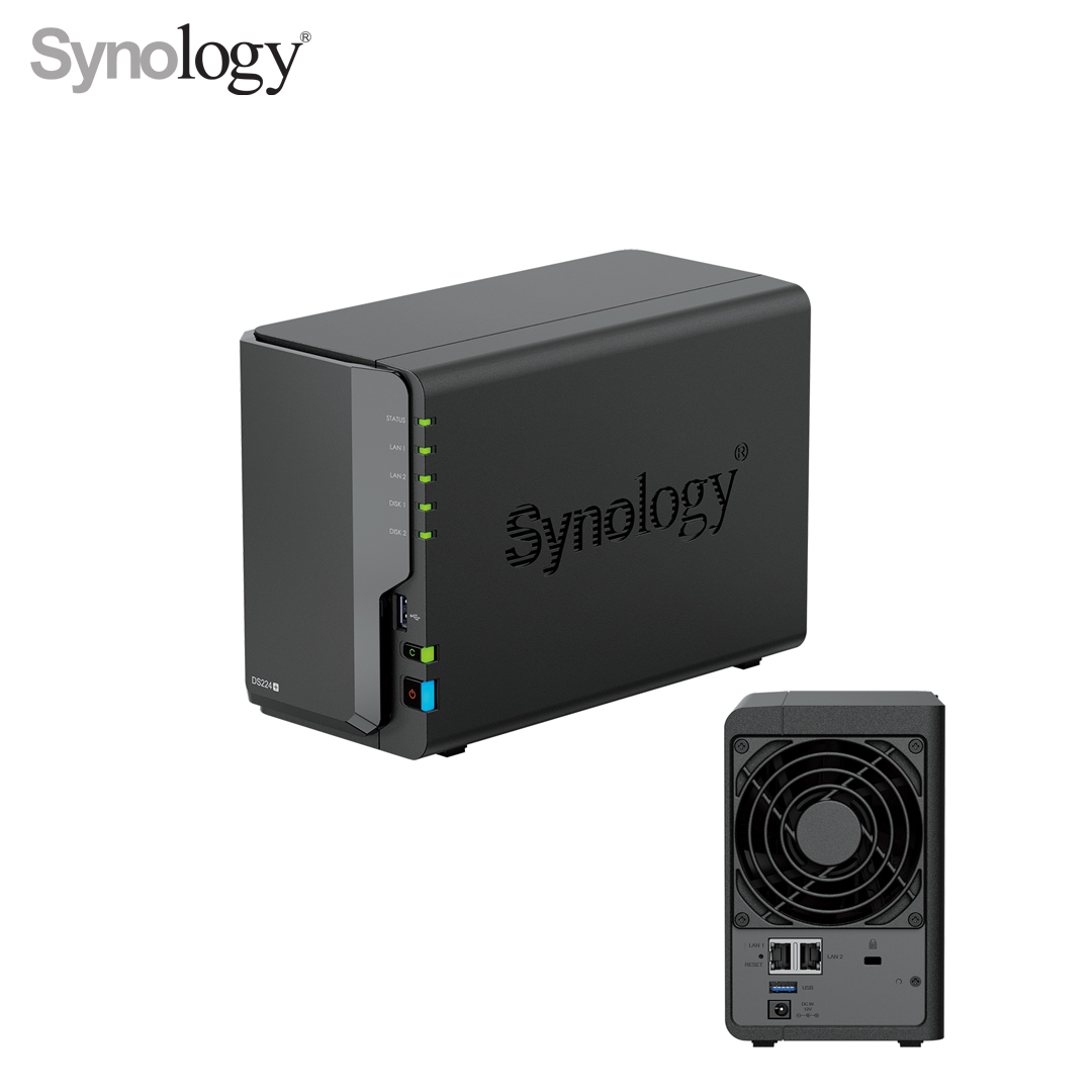 NAS Synology DS224+ (2-Bay HDD / Intel Celeron J4125 / 6GB / no HDD)